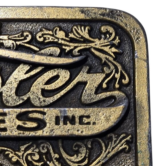 Fansler Tires Belt Buckle Garden City Kansas 1978 Vintage Advertising Promo - Picture 5 of 11